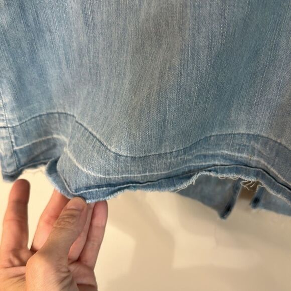 Rag & Bone Chambray Raw Hem Denim Tank Top - Picture 3 of 6